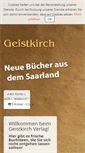 Mobile Screenshot of geistkirch.de