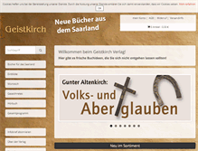 Tablet Screenshot of geistkirch.de